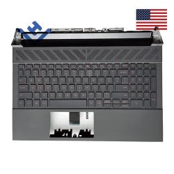 Dell G15 5530 / 5535 Palmrest Upper Case Red Backlit Keyboard 025CCM 25CCM