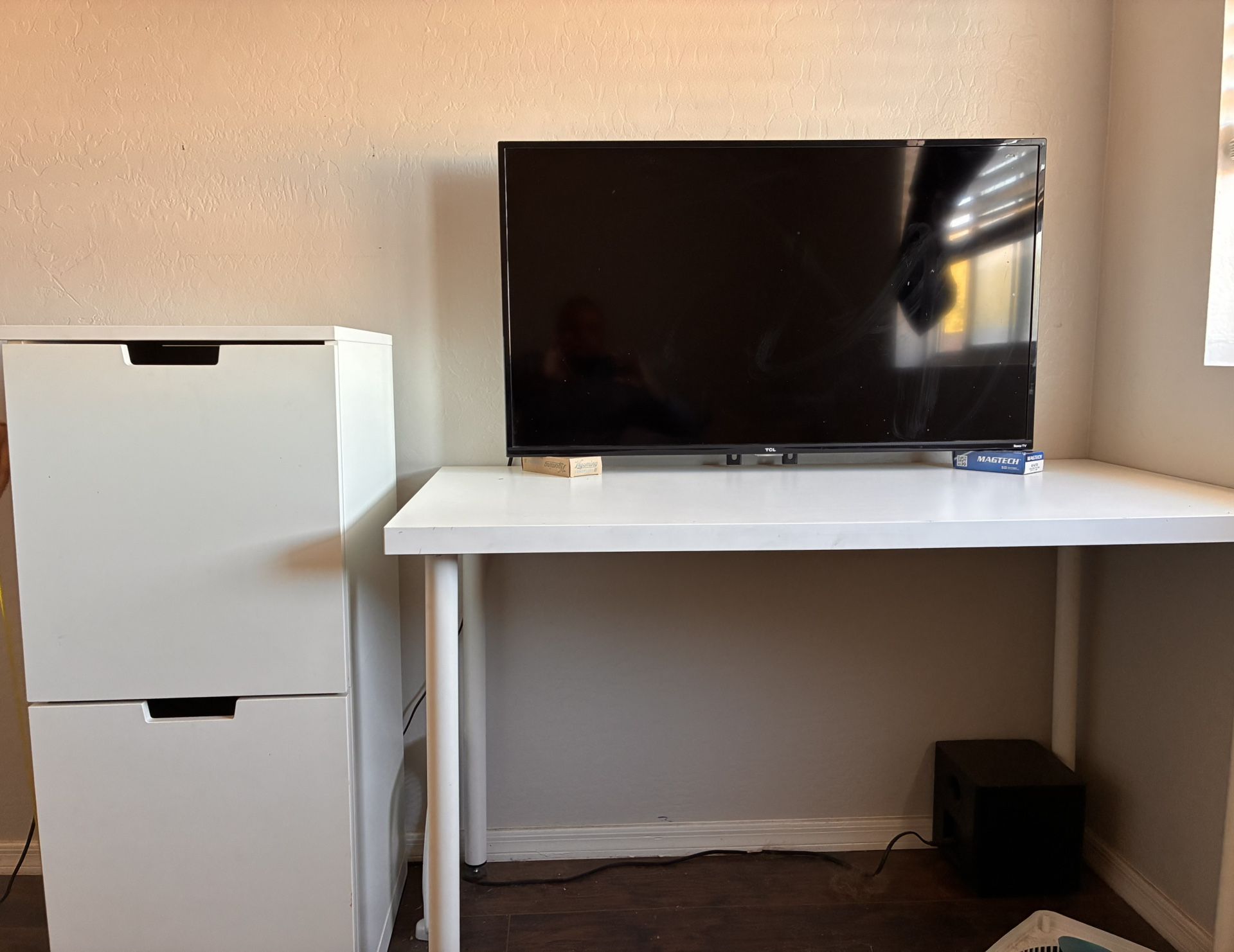 🪑 IKEA Table + 2-Drawer Storage Cabinet – $85 OBO – Like New – Will Deliver!