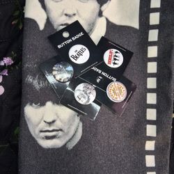 Beatles Tote Bag & Pins
