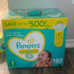 Size 1 New In Box Pampers