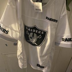 White raiders shirt youth 18-20