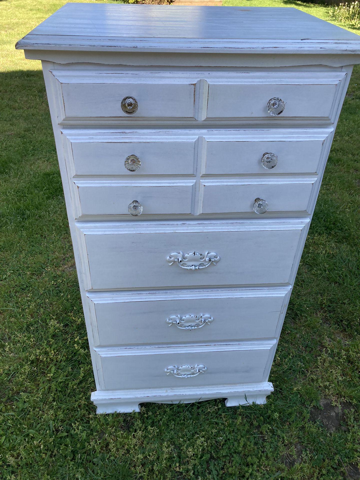 French Provincial White Dresser