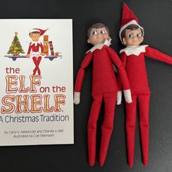 Elf on a Shelf Plush (2) and Book $15 for All