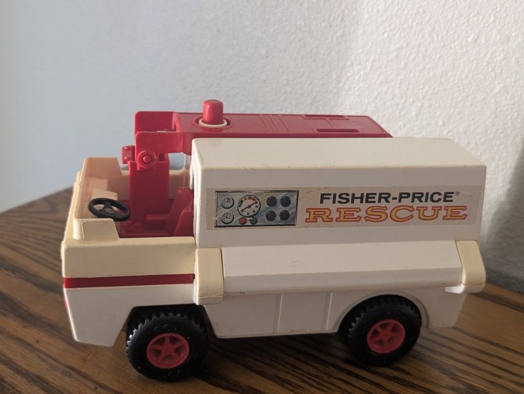 Vintage 1974 Fisher Price Rescue Truck Adventure