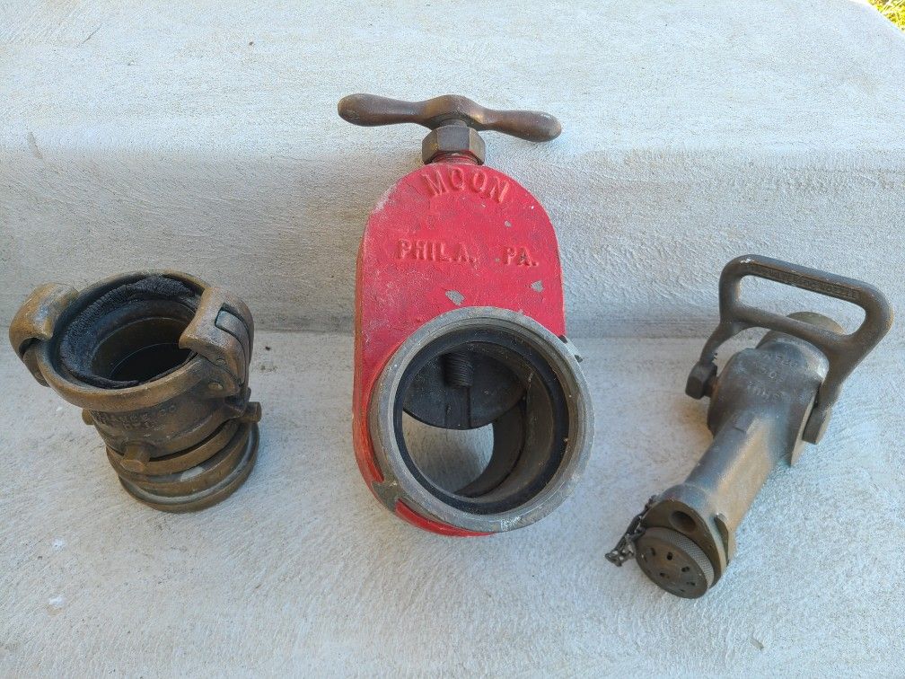 Vintage Philadelphia Fire Department Fire Hose Attachments