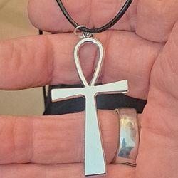 Solid Stainless Steel Onkh  Pendant Necklace