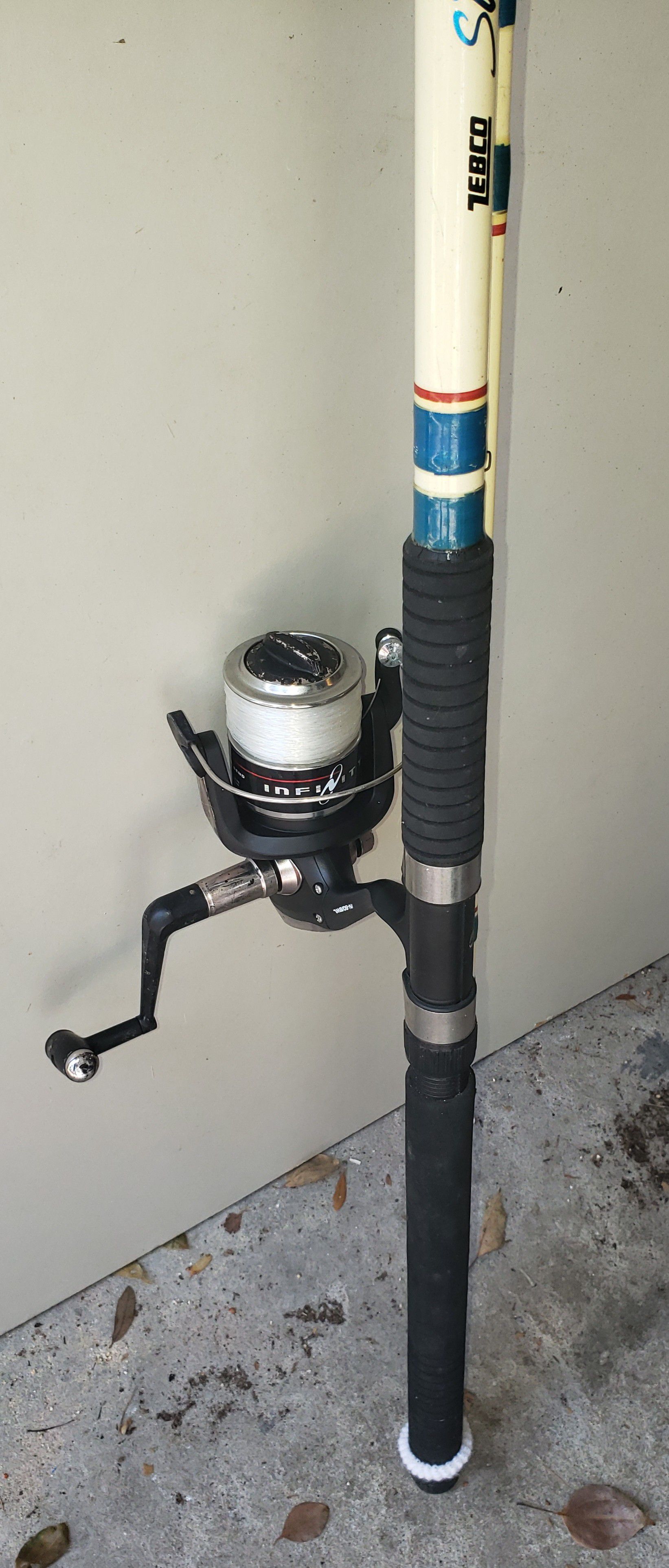 Med/heavy action surf style 10' spincast combo