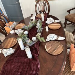 Solid Wood Dining Table And Chairs