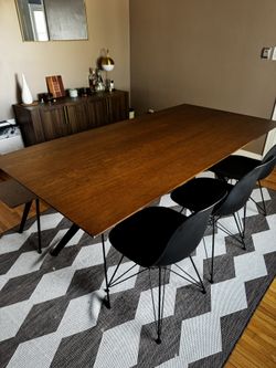 Mid-Modern century Dining table set 79 X 40