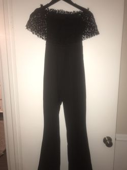 Black jumpsuit size small Off the shoulder
