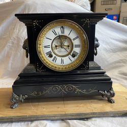 Ansonia Cast Iron Clock. 