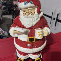 Santa Cookie Jar-Brand New Williams Sonoma 