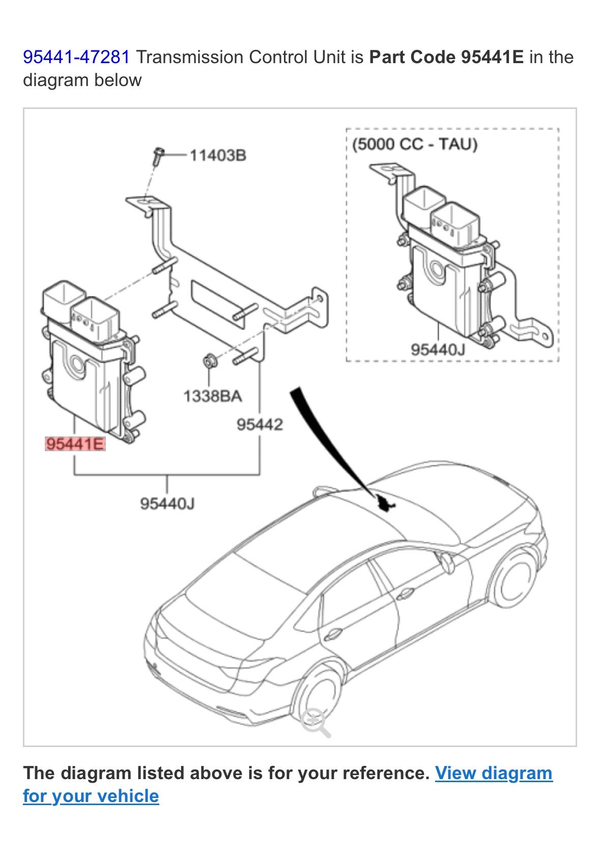 2017-2020 Hyundai Genesis G80 (contact info removed) Transmission Control Unit