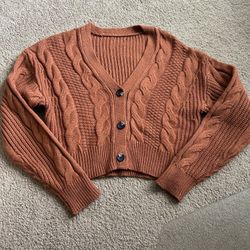 Super Cute Oversized Crop Top Sweater  Size Small/Medium