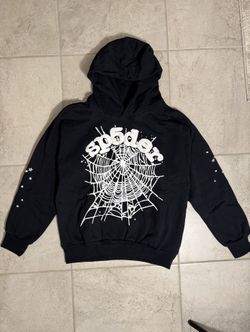 Sp5der OG Web Hoodie Black