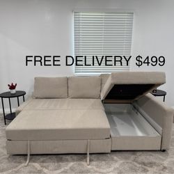 FREE DELIVERY - FRIHETEN Sleeper Sectional Sofa