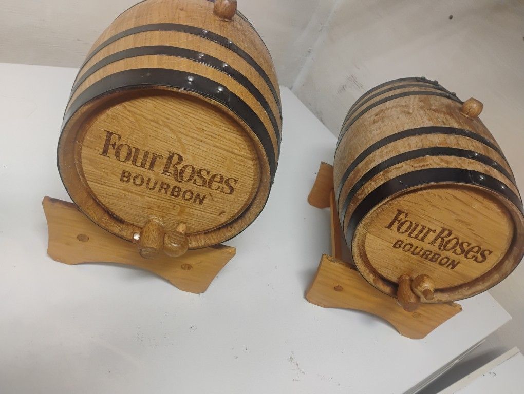 Four Roses Wooden Barrels 