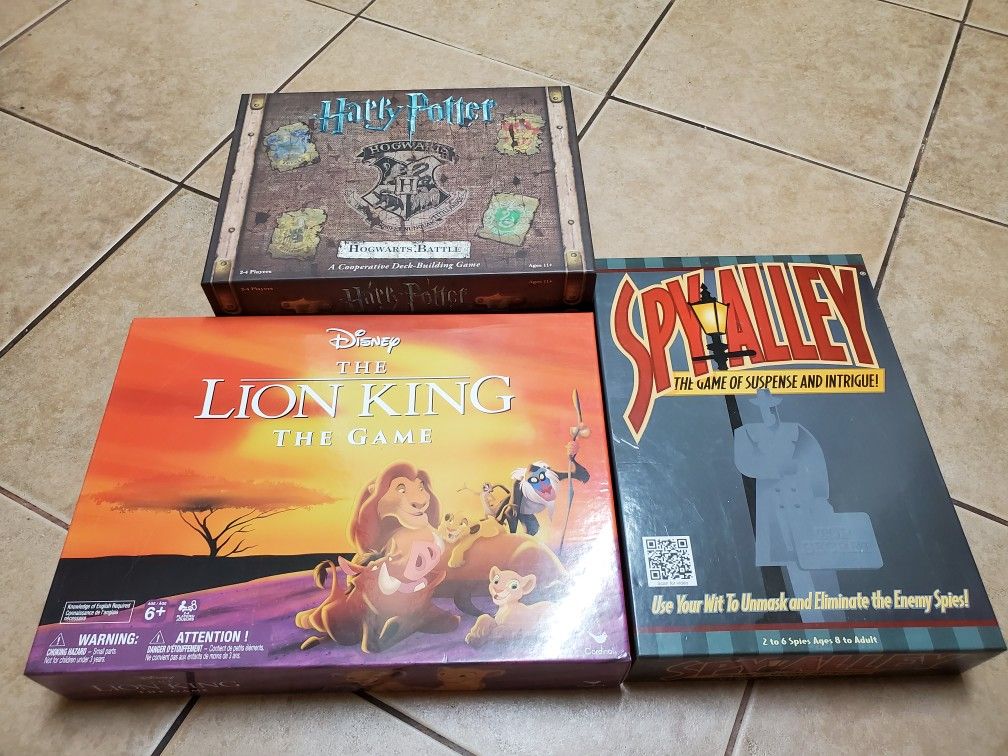 Set Of 3 Boardgames