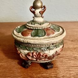 Ornate Oval Trinket Box