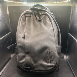 Coach Men's  Black Leather EDGE Backpack / Sling 