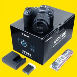 Canon R8 Mirrorless Camera + Canon RF 24-50mm Lens