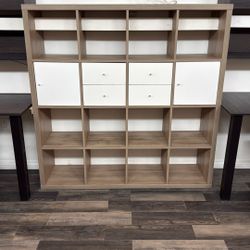Cube Shelving Unit (approx 58″ L × 15″ W × 58″ H)
