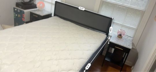 Queen Bed Frame + new mattress