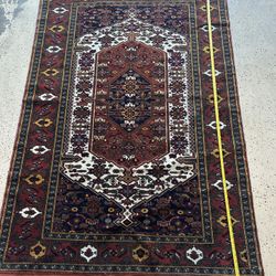 73” x 49” Vintage Antique Hand Made In Ghoochan Rug Very Nice
