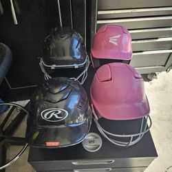 Softball/Baseball Rawlings And Easton Helmets