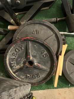 45 Lb Olympic Plates