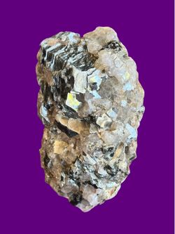 Green Mica Crystal (Phlogopite) With Mica And Quartz. Rocks Minerals Crystals Gemstones
