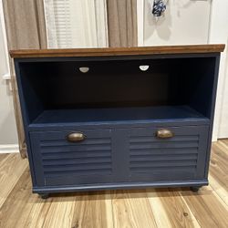 Blue Wooden Dresser