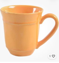 Orange Glazed Ceramic Coffee Mug