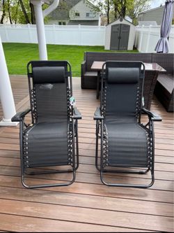 Zero Gravity Lounge Chairs - Set of 2 - BRAND NEW!!!!