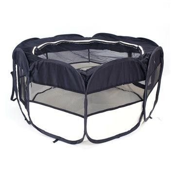 Portable folding outdoor Pet Playpen with zipper door