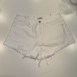 Forever 21 White Denim Shorts 