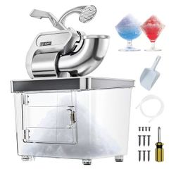 EUHOMY Snow Cone Machine, 661 Lbs/H Commercial Shaved Ice Machine with 34L Large Capacity, 300W Electric Ice Shaver with Dual Blades, ETL Certified Sn