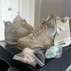 Air Jordan 4 Retro Off White Sz 3.5