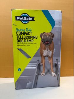 PetSafe Happy Ride Compact Telescoping Dog Ramp - Portable  Support Up To 300 Lb