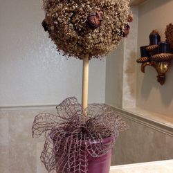 HOME DECOR 18” Tall Round Artificial Topiary