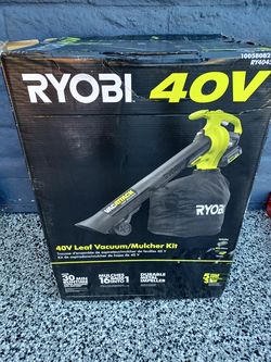 LEAF VACUUM RYOBI 40V BATTERY AND CHARGER INCLUDED
