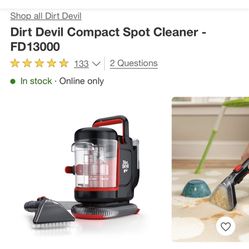 Dirt Devil Compact Spot Cleaner - FD13000