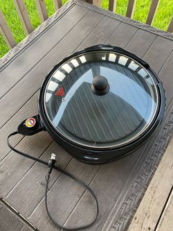 Eléctrica parrilla, y Plancha Con Tapa de vidrio- Nueva | Electric Grill &Griddle with glass lid-New