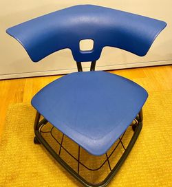 Office Chair-Durable Modern Ergonomic Ruckus Roller Made In USA, Blue Cobalt