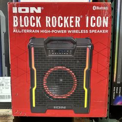 ION Block Rocker Icon Bluetooth Speaker Brand New In Box 