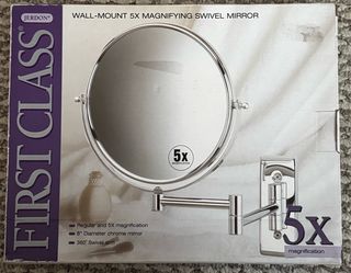 Wall mount 5x mirror