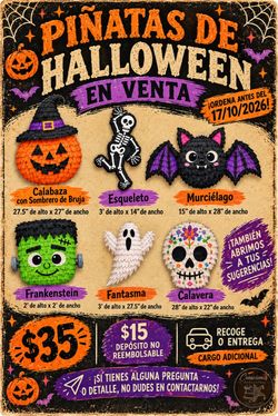 Halloween piñatas (made to order)