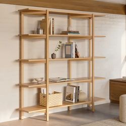 Open Box Article White Oak Shelving Unit 