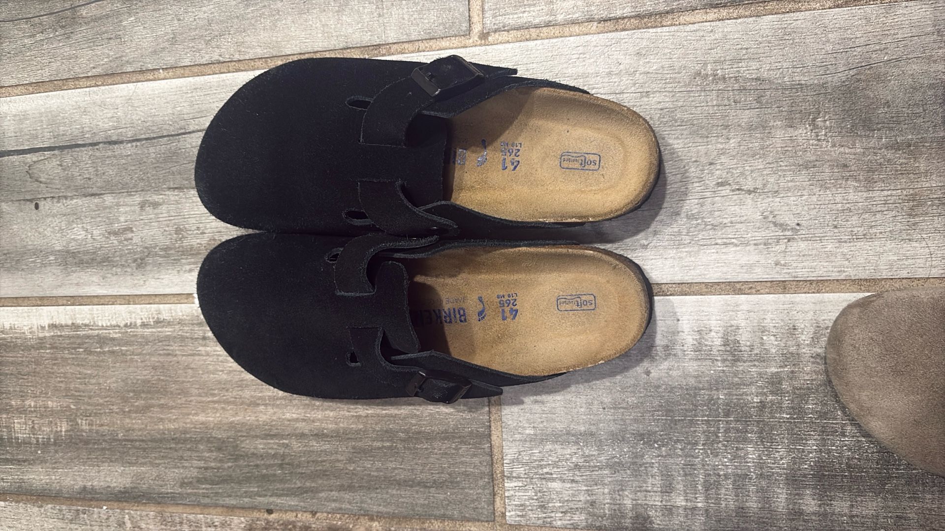 Birkenstocks Black Boston Clogs Size 41(8.5)
