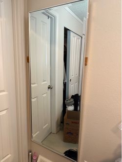 Large wall mirror
